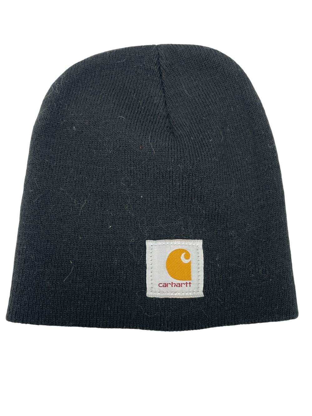 Carhartt A205 Womens Black Knit Winter Snow Short Bonnet Beanie Hat One Size